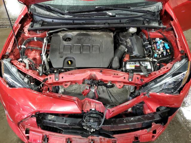 2T1BURHE2JC020419 - 2018 TOYOTA COROLLA L Rouge photo 11