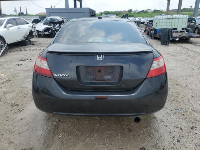 2HGFG12899H519671 - 2009 HONDA CIVIC EX BLACK photo 6