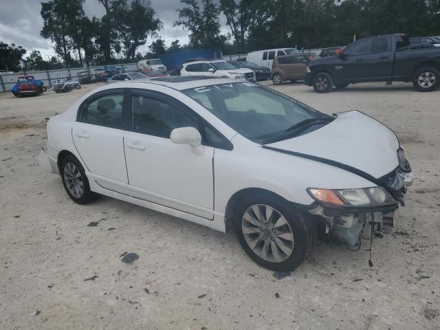 19XFA16859E042226 - 2009 HONDA CIVIC EX WHITE photo 4