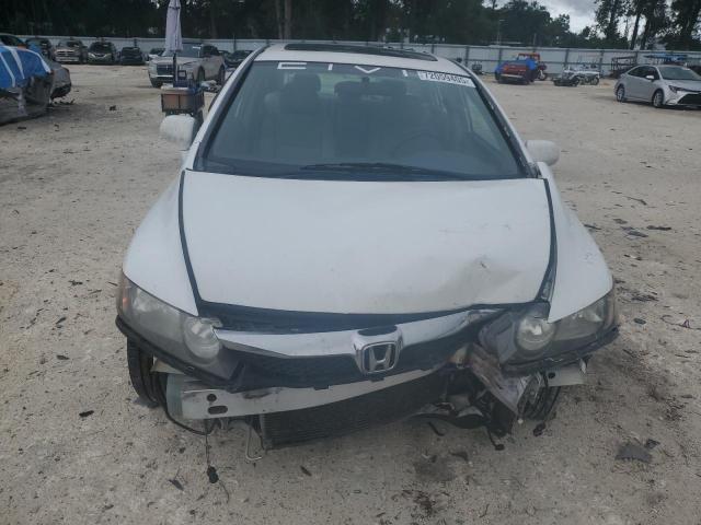 19XFA16859E042226 - 2009 HONDA CIVIC EX WHITE photo 5