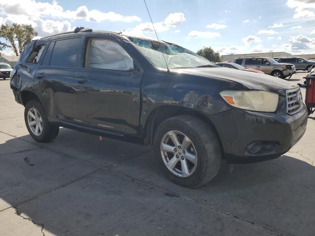 JTEDS41A682065649 - 2008 TOYOTA HIGHLANDER BLACK photo 4