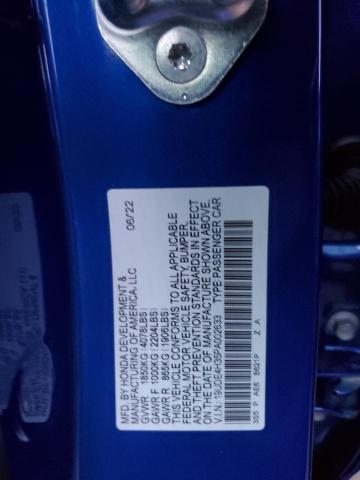 19UDE4H35PA002633 - 2023 ACURA INTEGRA A-SPEC BLUE photo 12