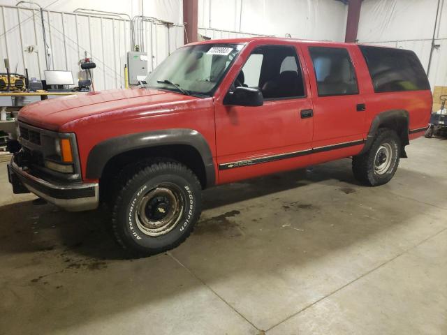 1GNGK26R5TJ384325 - 1996 CHEVROLET SUBURBAN K2500 RED photo 1