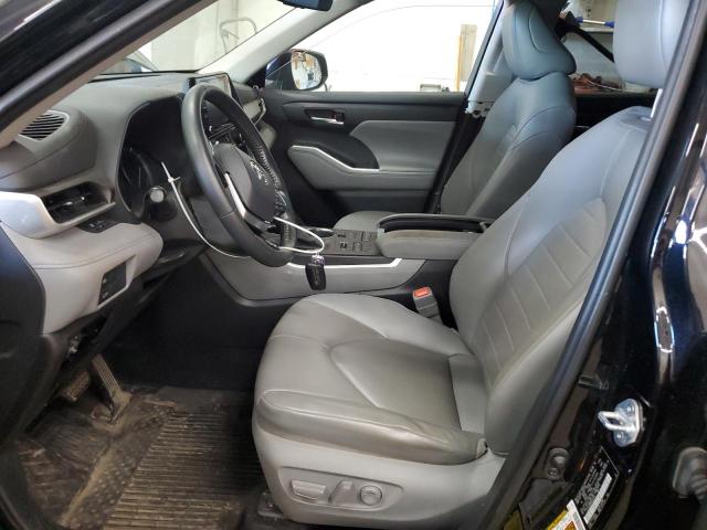 5TDGZRBH8MS554076 - 2021 TOYOTA HIGHLANDER XLE BLACK photo 7