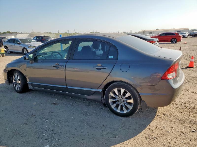 2HGFA16809H346151 - 2009 HONDA CIVIC EX GRAY photo 2