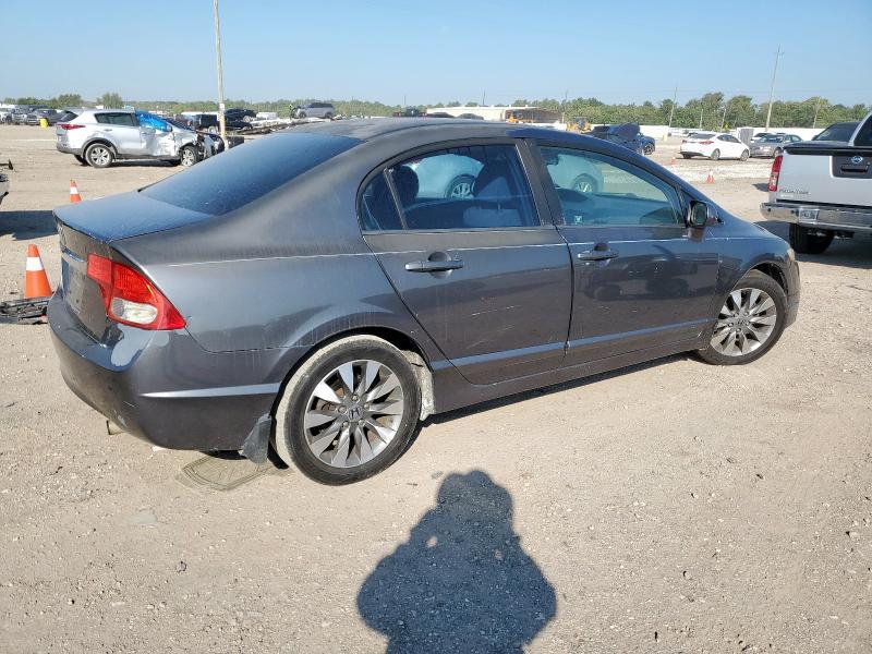 2HGFA16809H346151 - 2009 HONDA CIVIC EX GRAY photo 3