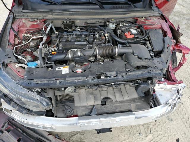 1HGCV1F13KA042780 - 2019 HONDA ACCORD LX BURGUNDY photo 11
