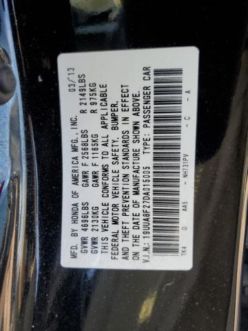 19UUA8F27DA015005 - 2013 ACURA TL 黑色 照片 12