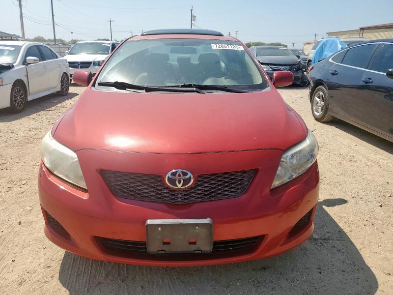 1NXBU40E99Z101622 - 2009 TOYOTA COROLLA BASE 红色 照片 5