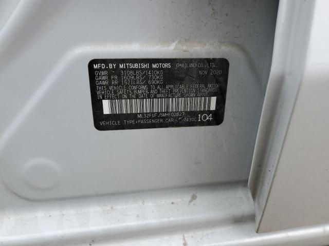 ML32FUFJ5MHF02627 - 2021 MITSUBISHI MIRAGE G4 ES თეთრი ფოტო 13