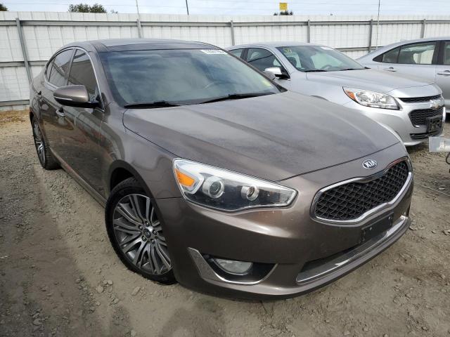 KNALN4D78E5155917 - 2014 KIA CADENZA PREMIUM BROWN photo 4