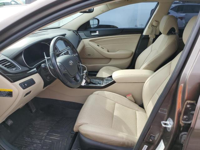 KNALN4D78E5155917 - 2014 KIA CADENZA PREMIUM BROWN photo 7