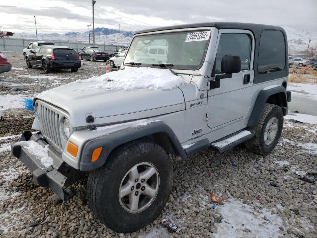 1J4FA49S94P717474 - 2004 JEEP WRANGLER / SPORT SILVER photo 1