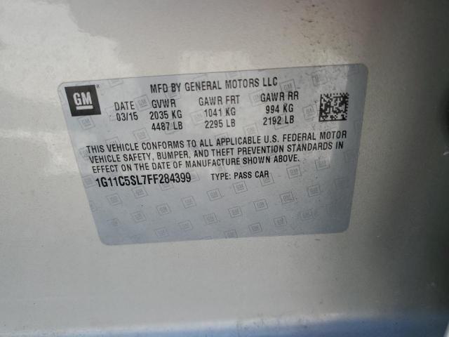 1G11C5SL7FF284399 - 2015 CHEVROLET MALIBU 1LT BEIGE photo 12