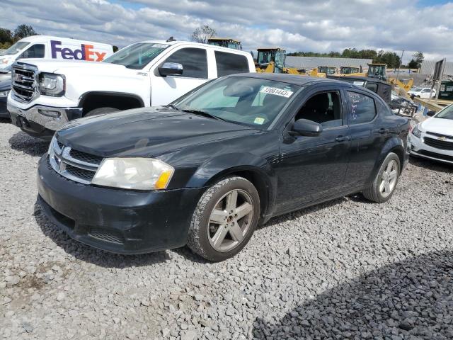 1C3CDZCB2CN313341 - 2012 DODGE AVENGER SXT BLACK photo 1