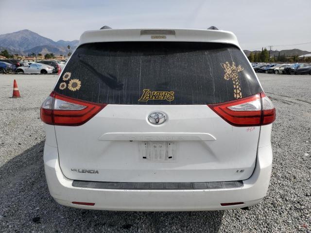 5TDKK3DC3GS742537 - 2016 TOYOTA SIENNA LE WHITE photo 6