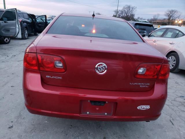 1G4HD57256U221814 - 2006 BUICK LUCERNE CXL RED photo 6