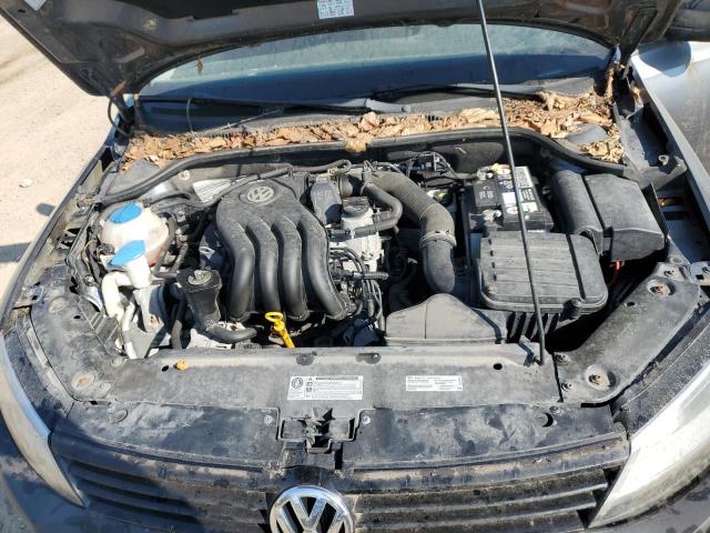 3VW2K7AJ9DM254065 - 2013 VOLKSWAGEN JETTA BASE GRAY photo 11