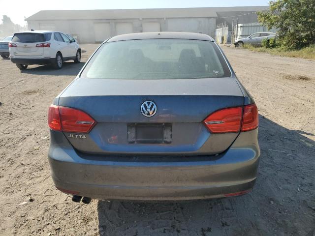 3VW2K7AJ9DM254065 - 2013 VOLKSWAGEN JETTA BASE GRAY photo 6