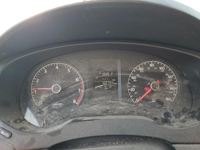 3VW2K7AJ9DM254065 - 2013 VOLKSWAGEN JETTA BASE GRAY photo 9