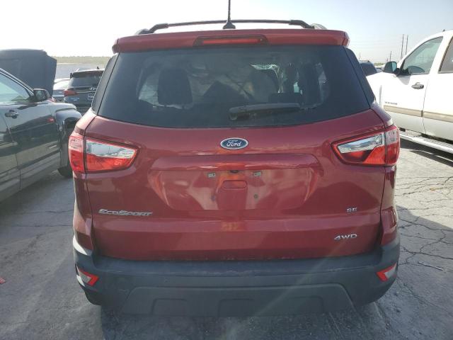 MAJ6S3GL7KC259727 - 2019 FORD ECOSPORT SE RED photo 6