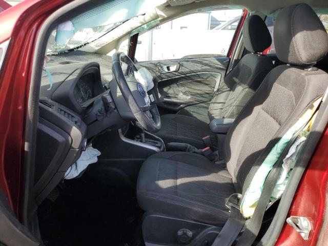 MAJ6S3GL7KC259727 - 2019 FORD ECOSPORT SE RED photo 7