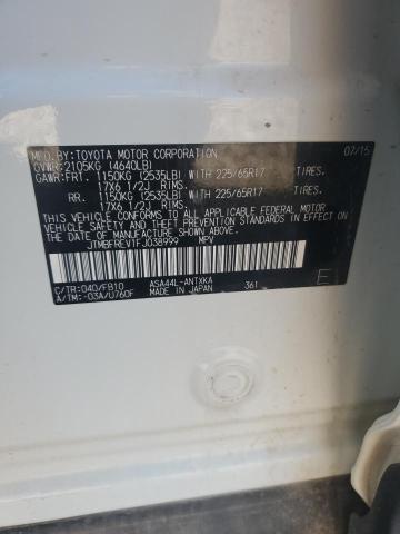 JTMBFREV1FJ038999 - 2015 TOYOTA RAV4 LE WHITE photo 13