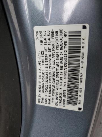 SHSRD78936U445312 - 2006 HONDA CR-V SE GRAY photo 14