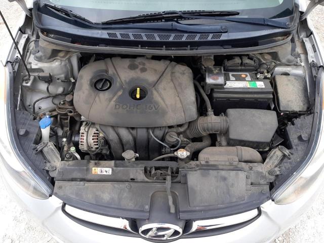 5NPDH4AE0DH280555 - 2013 HYUNDAI ELANTRA GLS SILVER photo 11