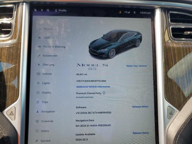 5YJSA1CN5DFP03460 - 2013 TESLA MODEL S 绿色 照片 9