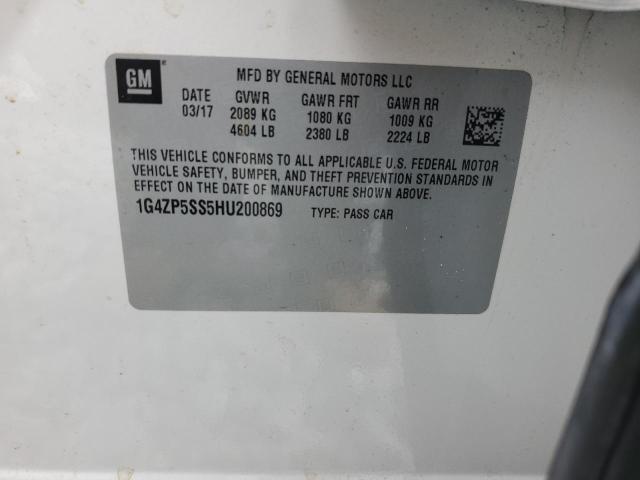 1G4ZP5SS5HU200869 - 2017 BUICK LACROSSE ESSENCE Ağ foto 12