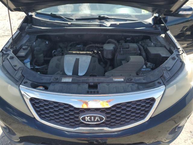 5XYKUDA23BG054555 - 2011 KIA SORENTO EX BLACK photo 12