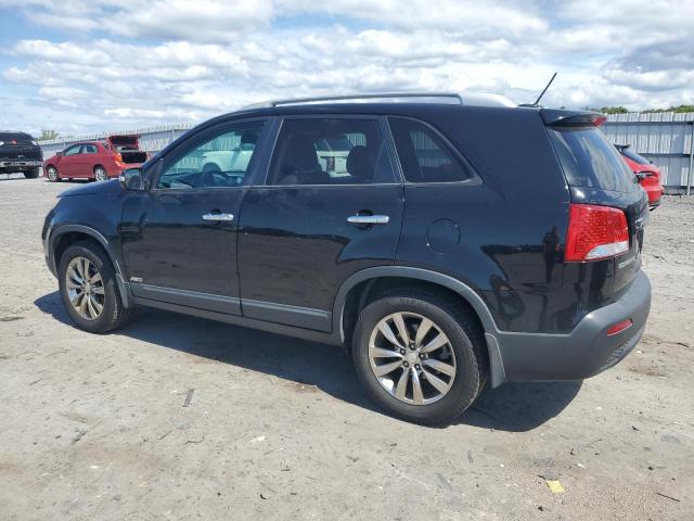 5XYKUDA23BG054555 - 2011 KIA SORENTO EX BLACK photo 2