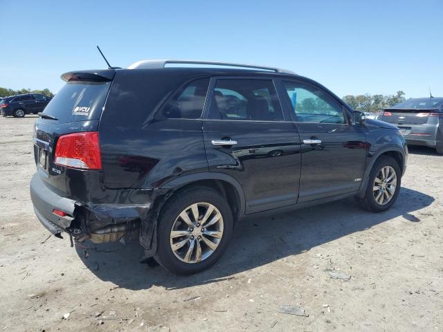 5XYKUDA23BG054555 - 2011 KIA SORENTO EX BLACK photo 3