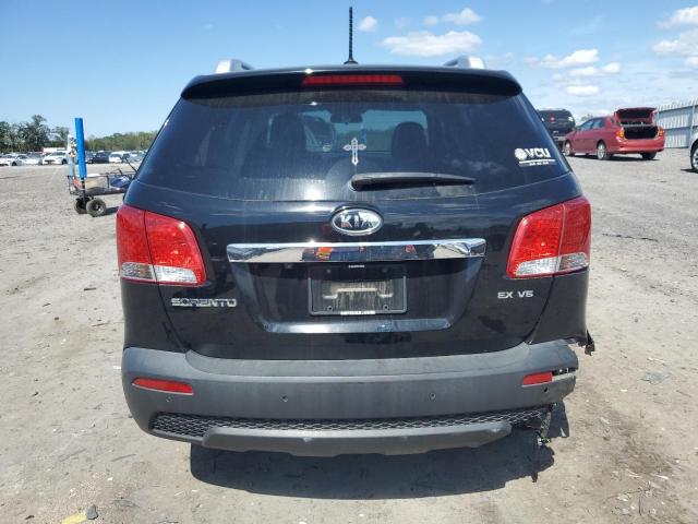 5XYKUDA23BG054555 - 2011 KIA SORENTO EX BLACK photo 6