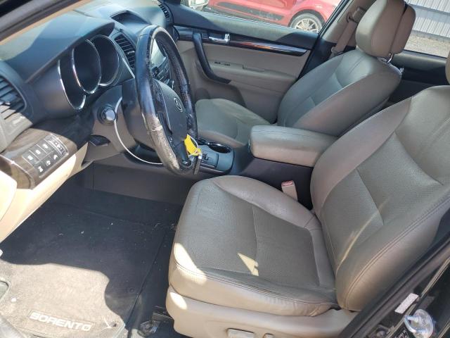 5XYKUDA23BG054555 - 2011 KIA SORENTO EX BLACK photo 7