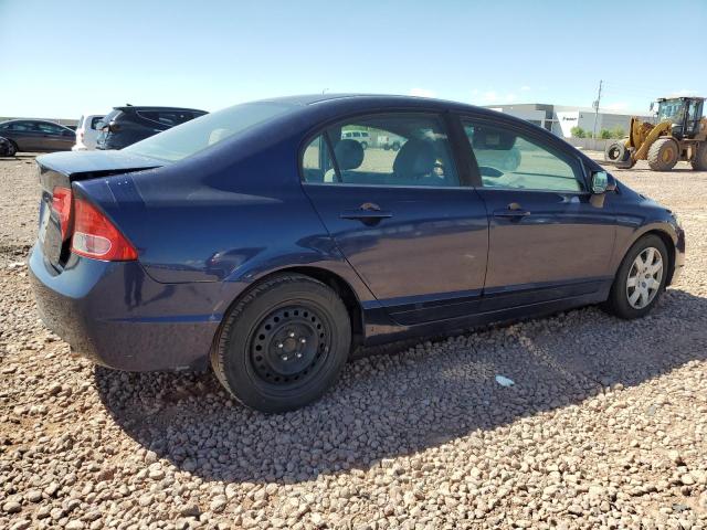 1HGFA165X8L104037 - 2008 HONDA CIVIC LX BLUE photo 3