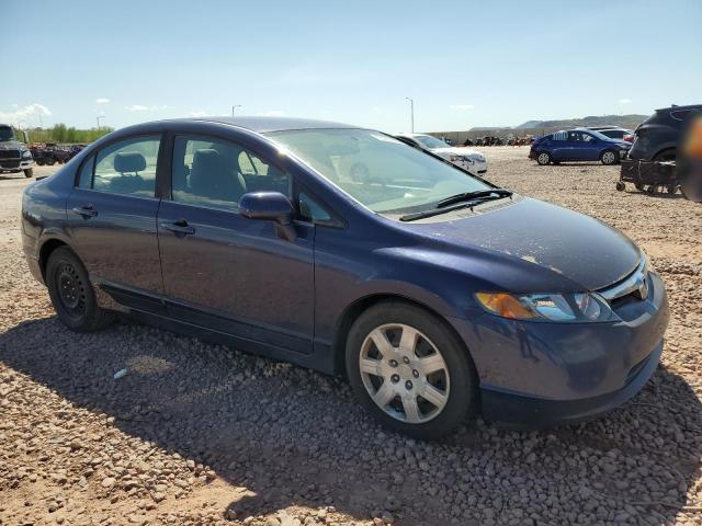 1HGFA165X8L104037 - 2008 HONDA CIVIC LX BLUE photo 4