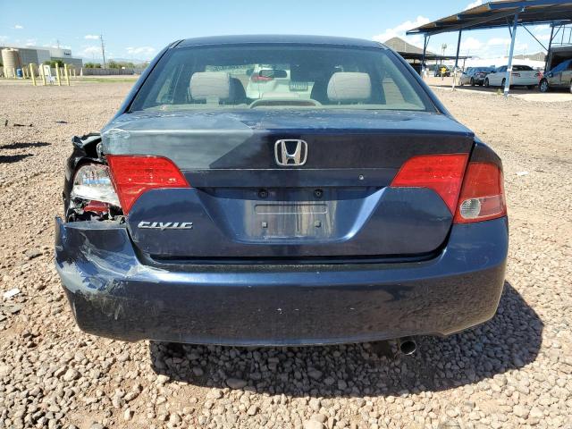 1HGFA165X8L104037 - 2008 HONDA CIVIC LX BLUE photo 6