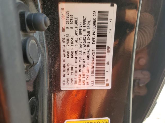 19UUA8F52AA022241 - 2010 ACURA TL BLACK photo 12