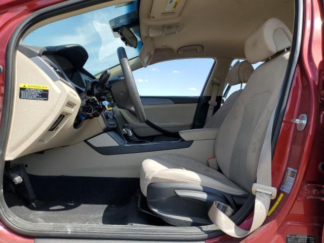 5NPE24AF8GH274019 - 2016 HYUNDAI SONATA SE ბურგუნდია ფოტო 7