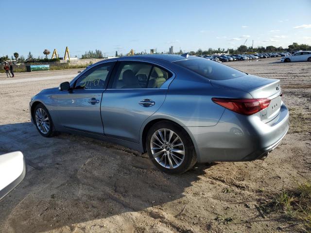 JN1EV7AR2KM551297 - 2019 INFINITI Q50 LUXE BLUE photo 2