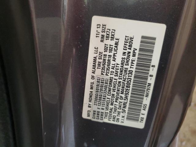 5FNRL5H92EB053130 - 2014 HONDA ODYSSEY TOURING Boz foto 13