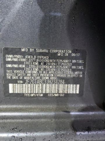 JF2GTABC3JH234284 - 2018 SUBARU CROSSTREK PREMIUM Grafit fotoğraf 14