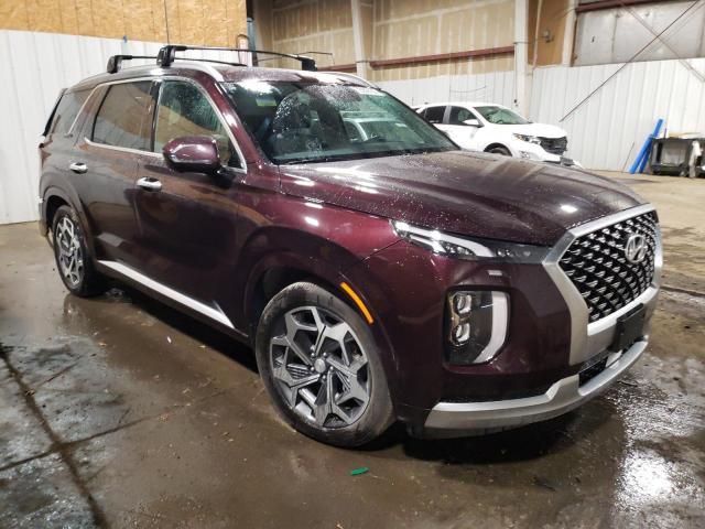 KM8R7DHE8MU266452 - 2021 HYUNDAI PALISADE CALLIGRAPHY MAROON photo 4