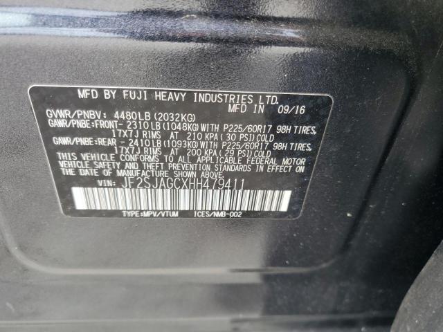 JF2SJAGCXHH479411 - 2017 SUBARU FORESTER 2.5I PREMIUM 灰色 照片 14