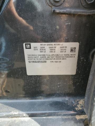 1G11H5SL5EF252258 - 2014 CHEVROLET MALIBU LTZ გრაფიტი ფოტო 12