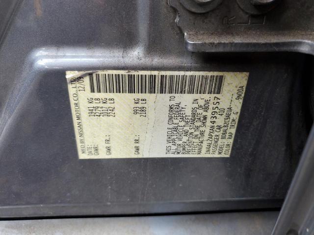 1N4AL2APXAN439557 - 2010 NISSAN ALTIMA BASE BLUE photo 12