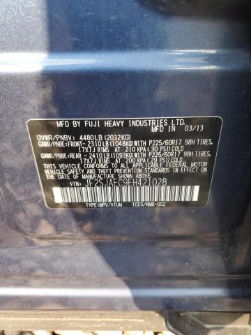 JF2SJAEC9EH421028 - 2014 SUBARU FORESTER 2.5I PREMIUM BLUE photo 12