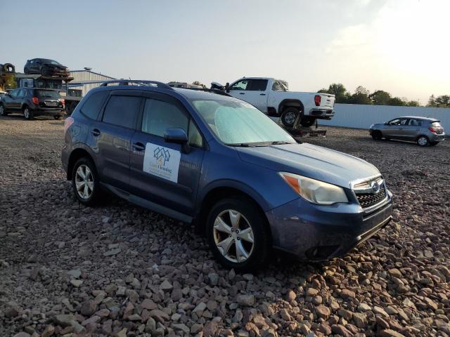 JF2SJAEC9EH421028 - 2014 SUBARU FORESTER 2.5I PREMIUM BLUE photo 4